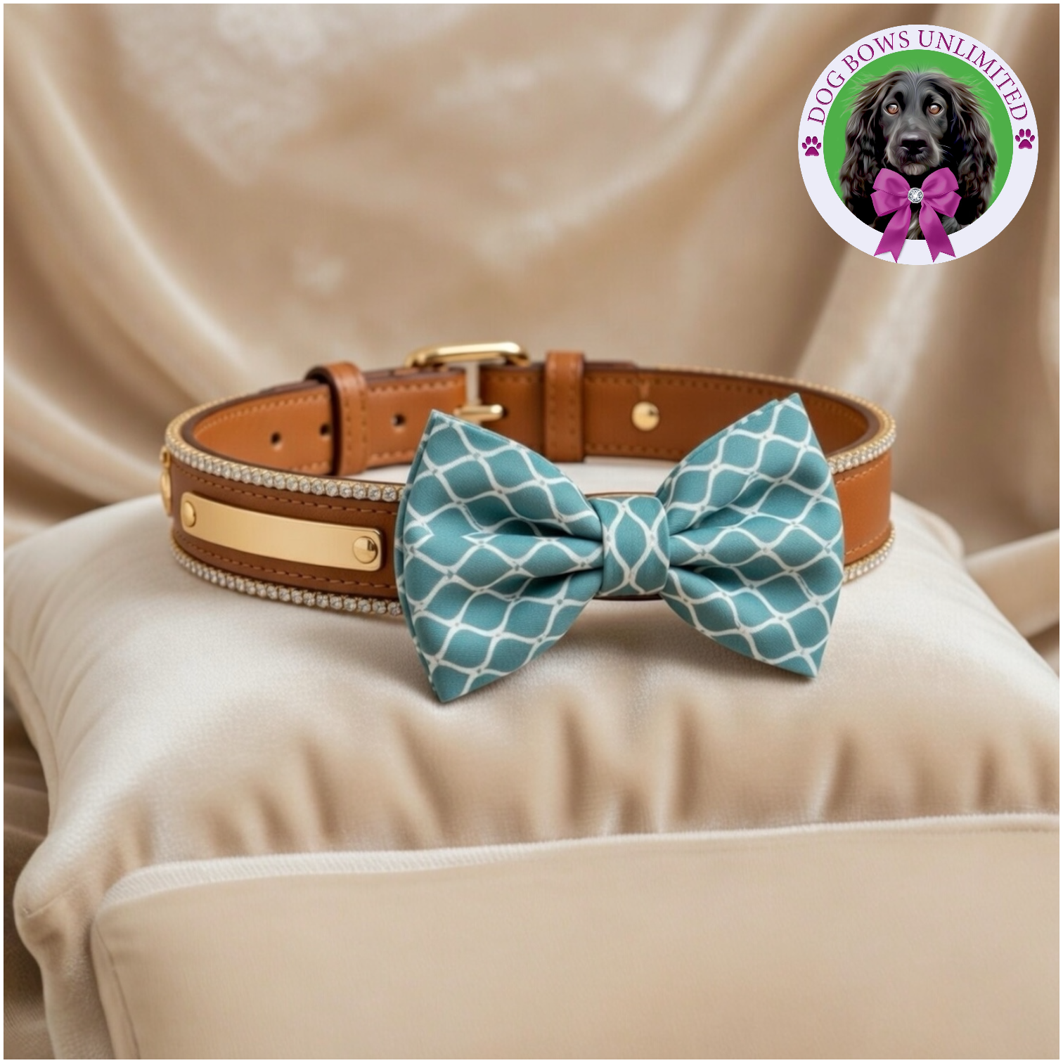 The Royale Lagoon Bow tie