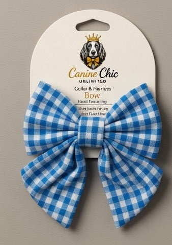 The Balmoral Gingham Bow Medium