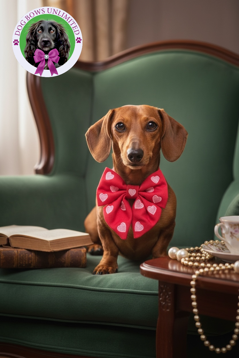 Valentine Heart Signature Sailor Collar Bow