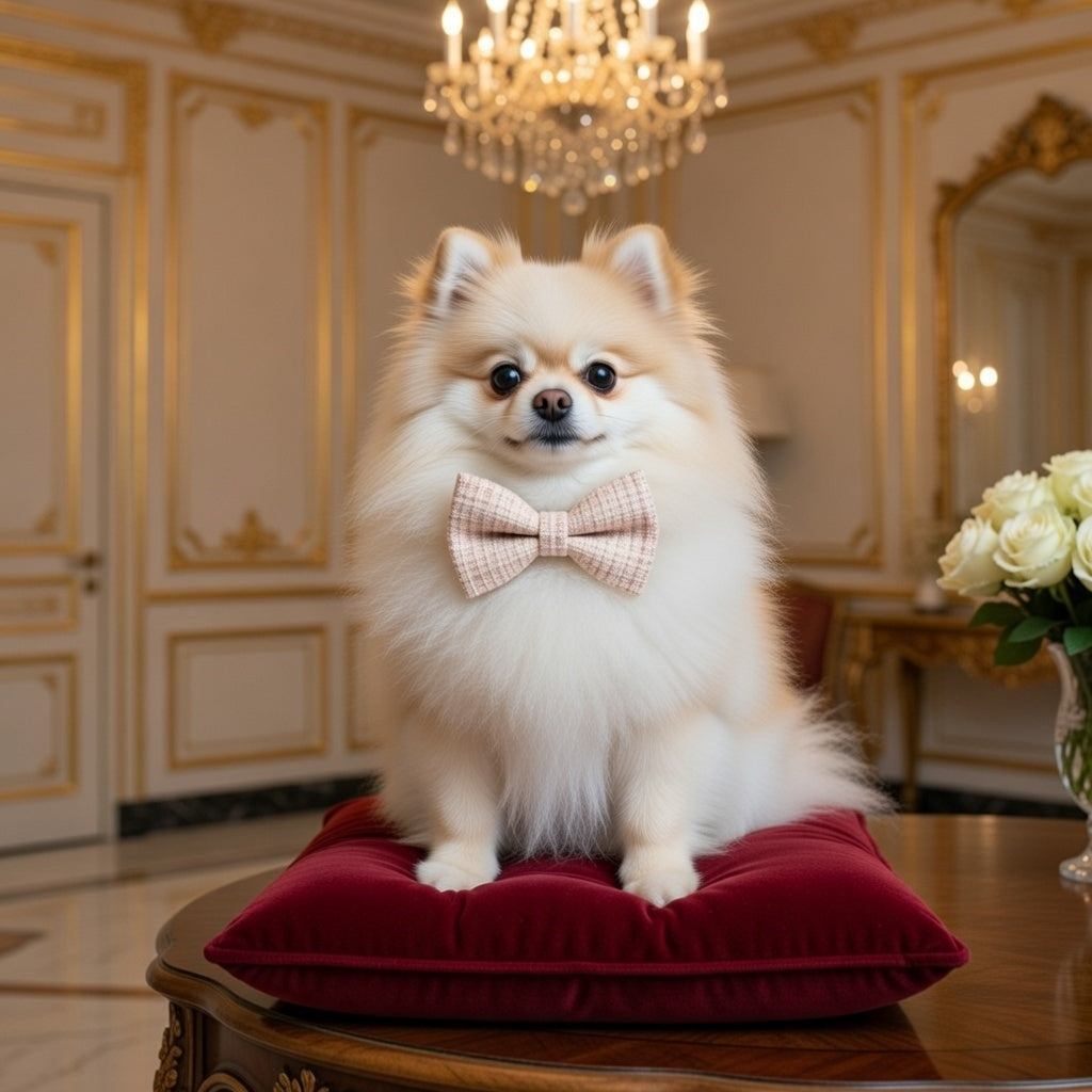 The Maison Couture Blush Pink  Collar Bow