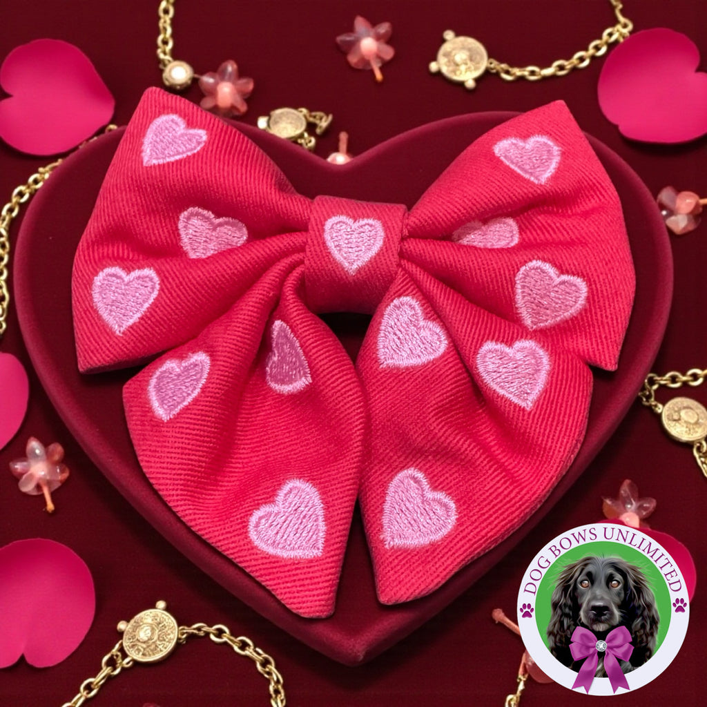 Valentine Heart Signature Sailor Collar Bow