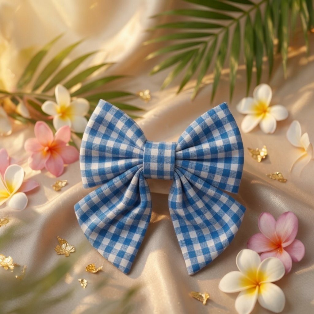The Balmoral Gingham Bow Medium