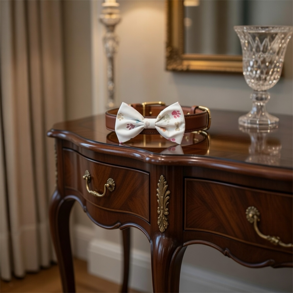 Barkshire Pastel Paw Elegance Collar Bow