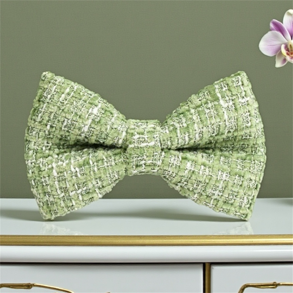 The Maison Couture Pistachio Collar Bow