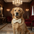 The Maison Couture Soft Cashmere Cream Collar Bow