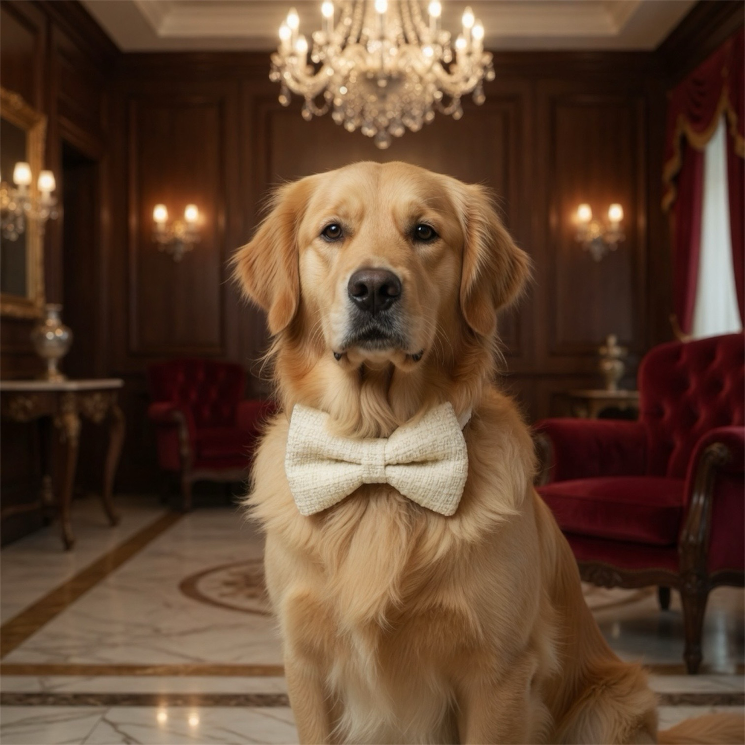The Maison Couture Soft Cashmere Cream Collar Bow
