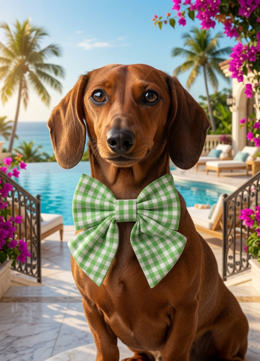 The Balmoral Gingham Bow Medium