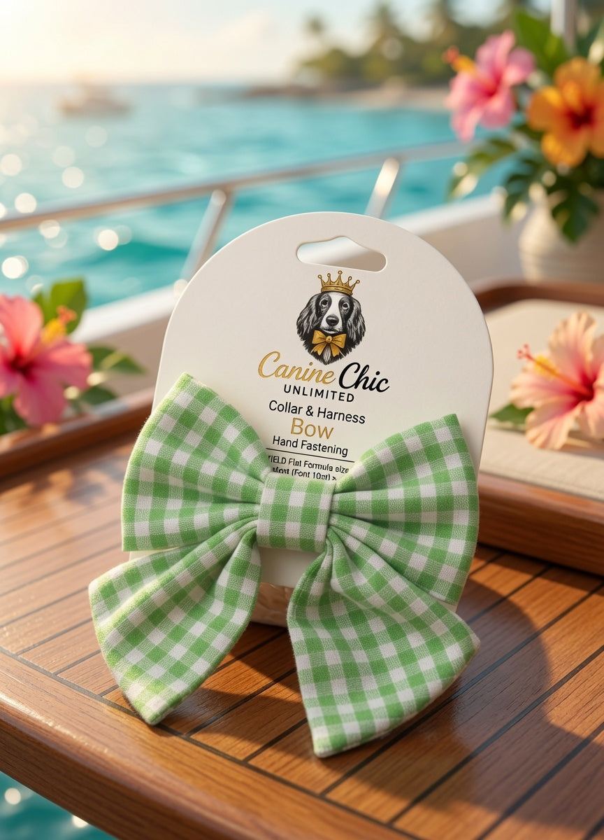 The Balmoral Gingham Bow Medium