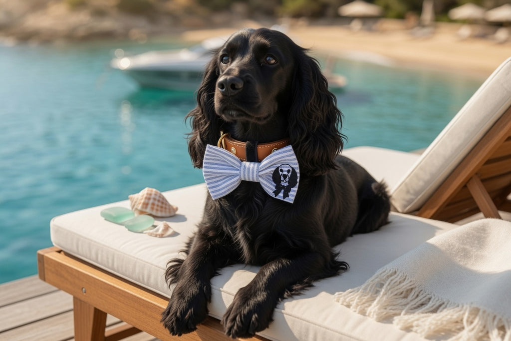 Royal Coastal Blue & White Lux Bow tie