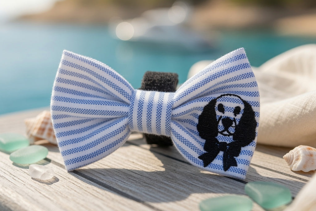 Royal Coastal Blue & White Lux Bow tie